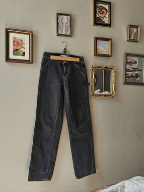 PacSun Black High-Rise Straight Leg Jeans